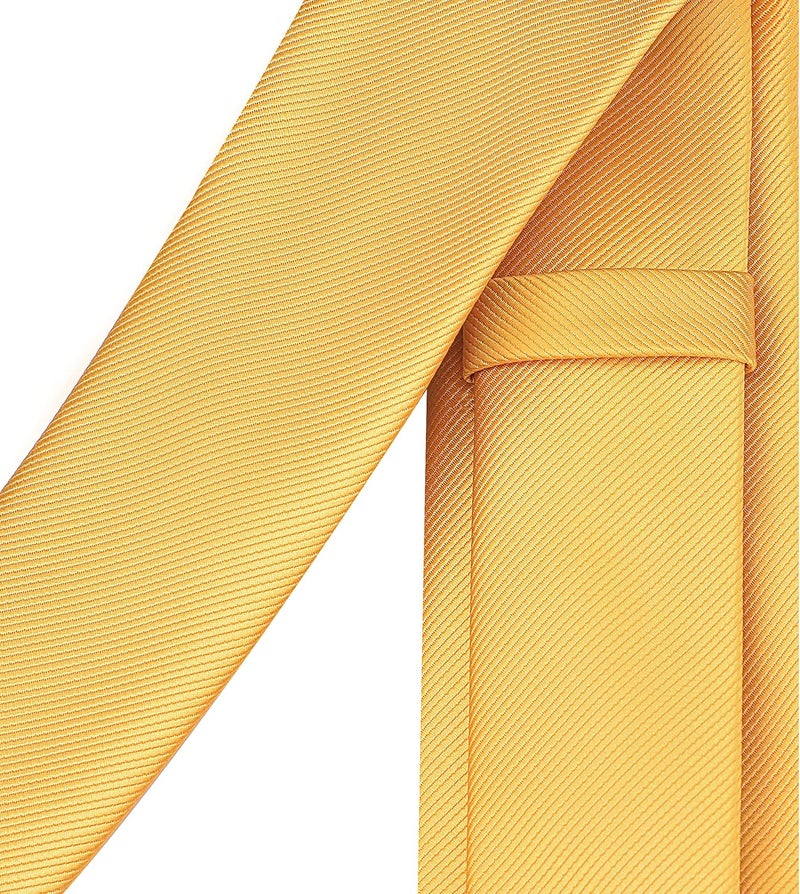 Branduce 2.4"（6cm） Solid Pure Color Skinny Tie Plain Slim Necktie for Men - Image 4
